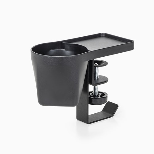 SOPORTE CON ABRAZADERA PARA VASOS Y ARTÍCULOS DE PAPELERÍA